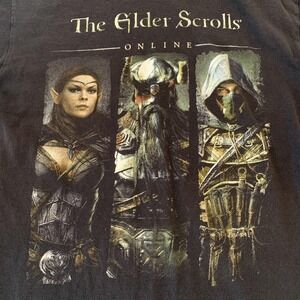 The Elder Scrolls Online Shirt Mens Medium Black Graphic Tee Bethesda 2014 MMO